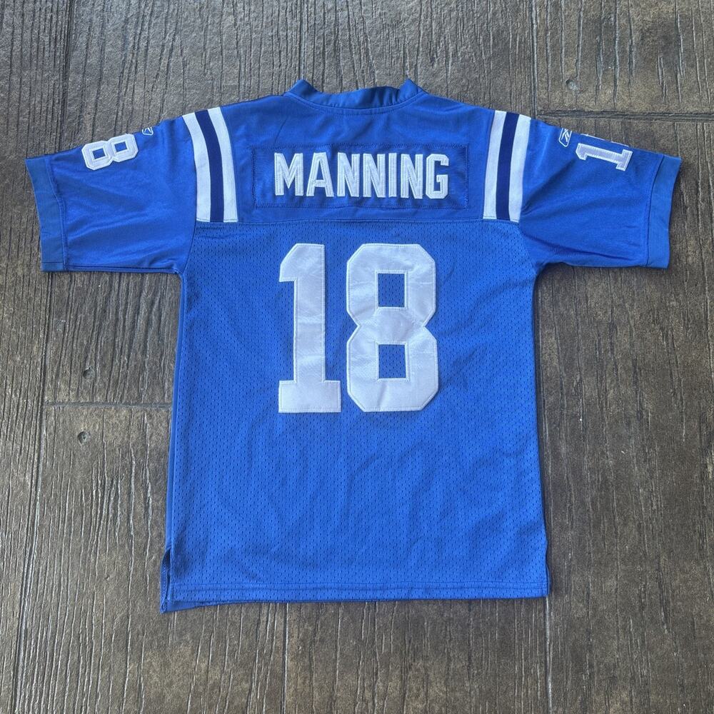 Indianapolis Colts Peyton Manning Youth S 10/12 Reebok Jersey Blue Super Bowl